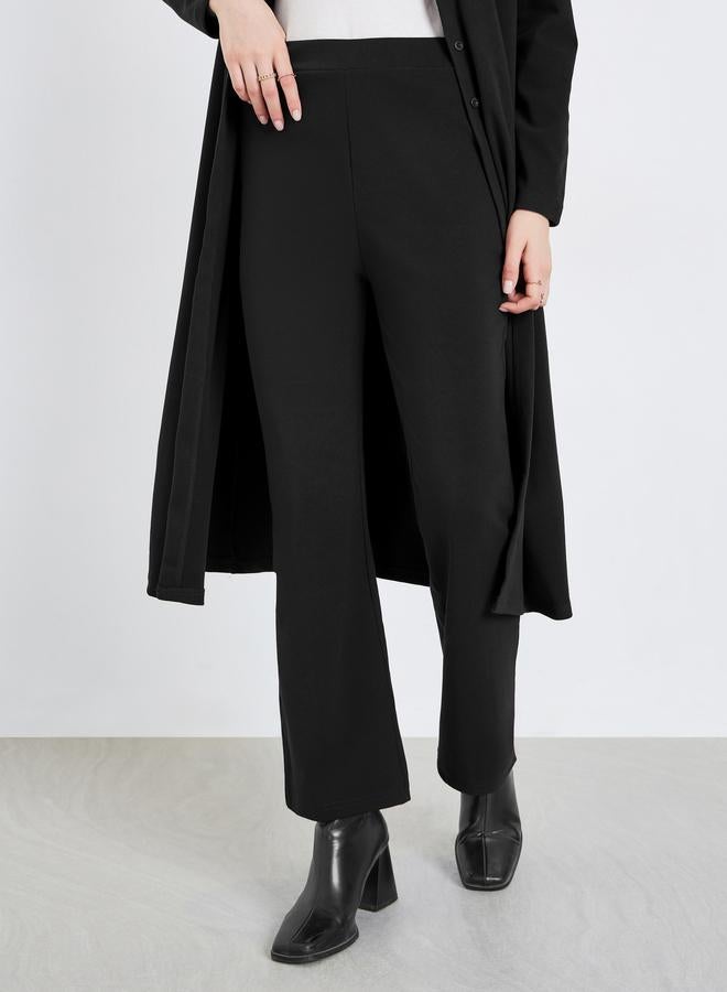 Styli Women Black Midi Knit Top and Pants Co-ords - Image 3